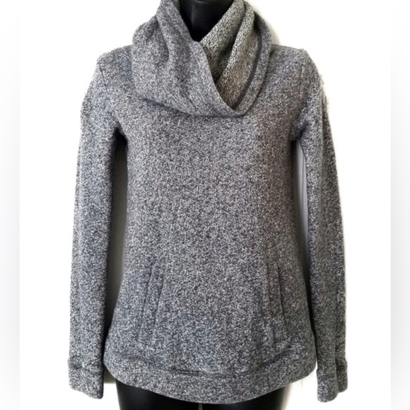 J. CREW wool blend funnel neck pullover sweatshirt gray size XS - Picture 1 of 8